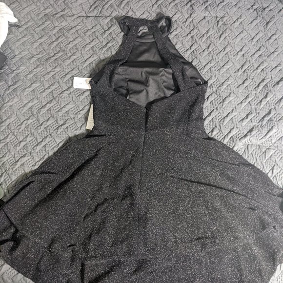Black Formal Sparkly Nordstroms Dress Size 12 - Picture 4 of 6